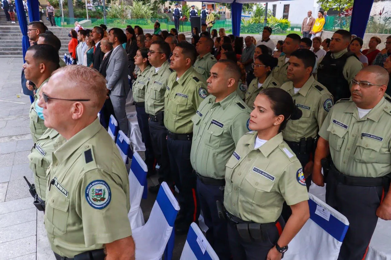 Acto del Día Nacional del Policía en el Municipio Chacao.