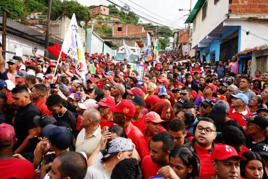 Marcha del Chavismo en la parroquia Caricuao.