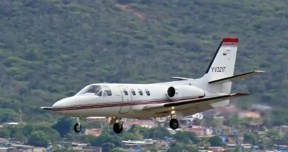 Aeronave Citation C550, matrícula YV3217.