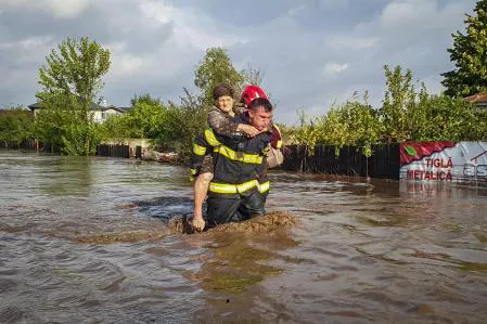 Lluvias en Rumania/ Foto: Cort. El Pais
