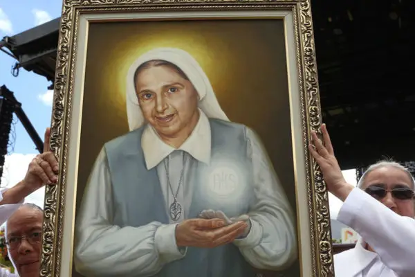 Cuadro con la imagen de la Madre Carmen Rendiles de Venezuela.
