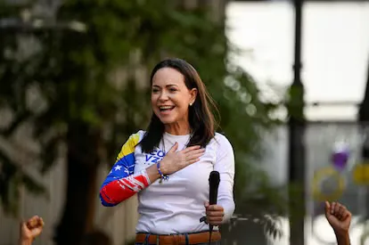 María Corina Machado, líder de la opositora venezolana. 