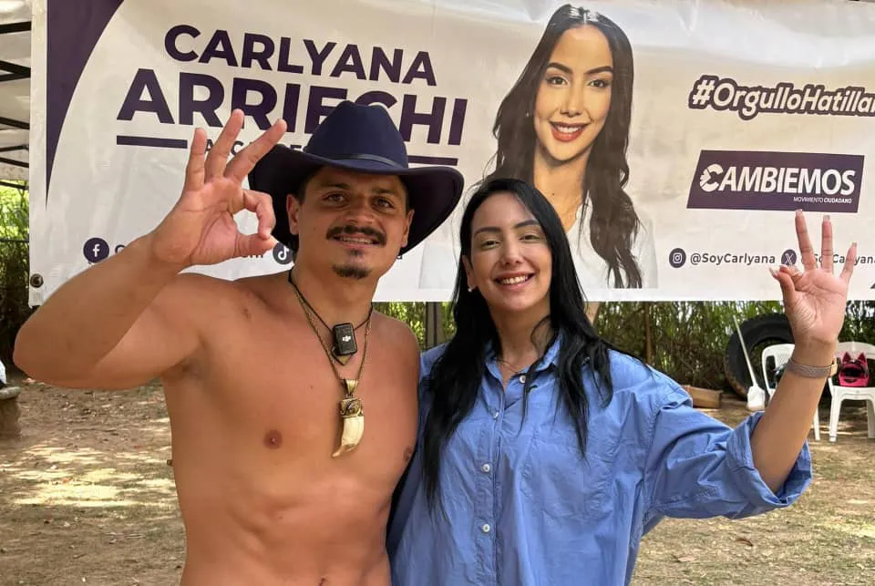 Carlyana Arriechi junto a Gianpero Fusco