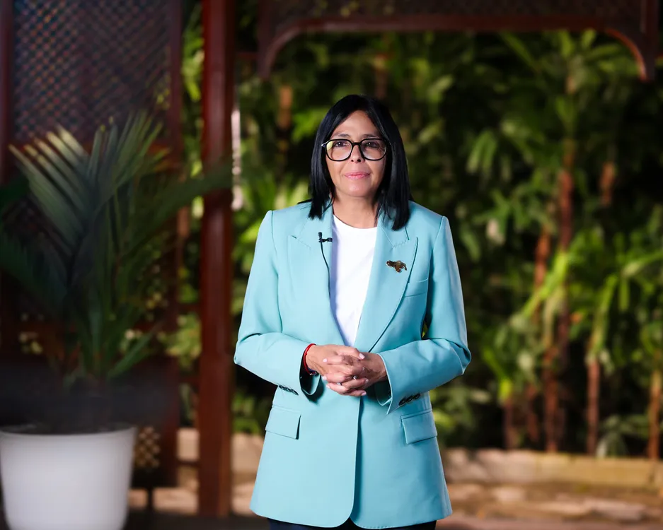 Delcy Rodríguez, presidenta encargada de Venezuela.