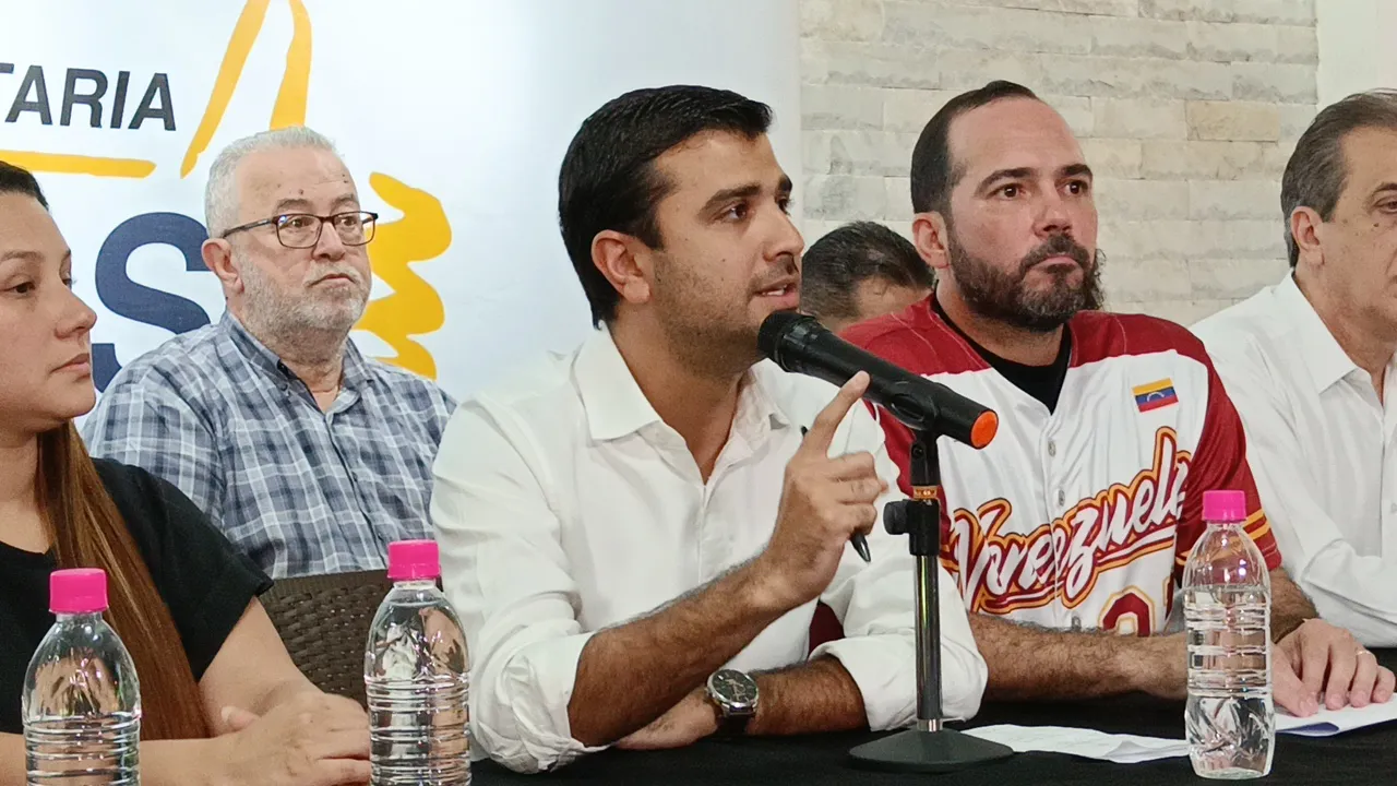 Robert García. miembro de la Plataforma Unitaria de Venezuela.