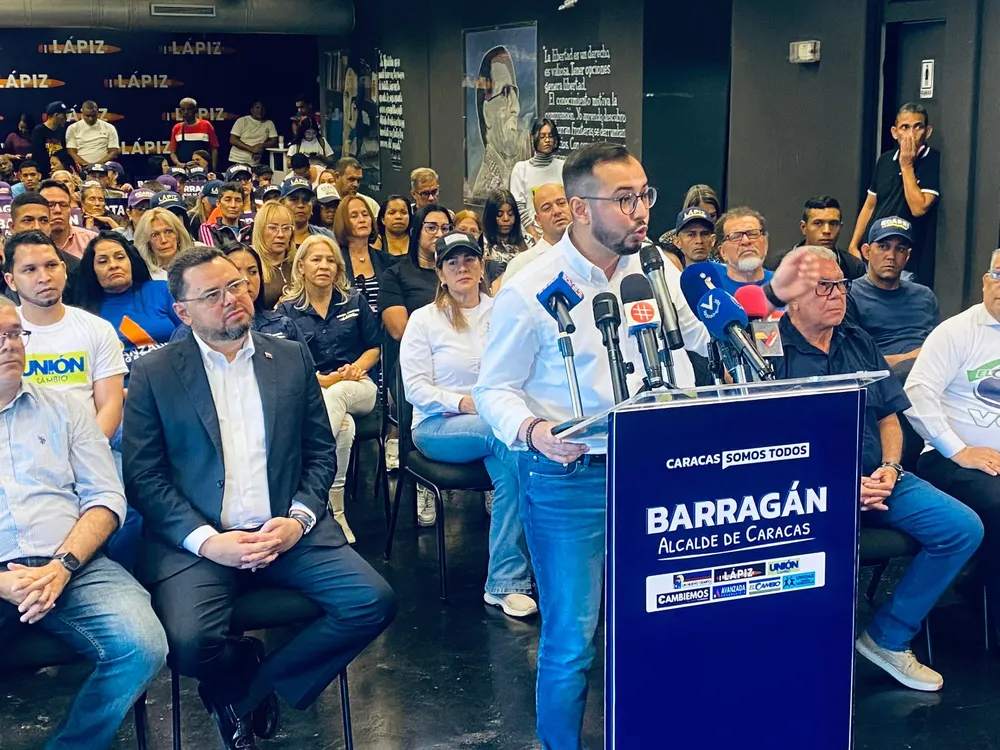 Jorge Barragán, candidato a la alcaldía del municipio Libertador por la Alianza del Lápiz 