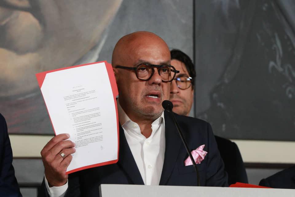 Jorge Rodríguez, jefe de la delegación de diálogo del Gobierno venezolano. Foto: PRENSA Asamblea Nacional.