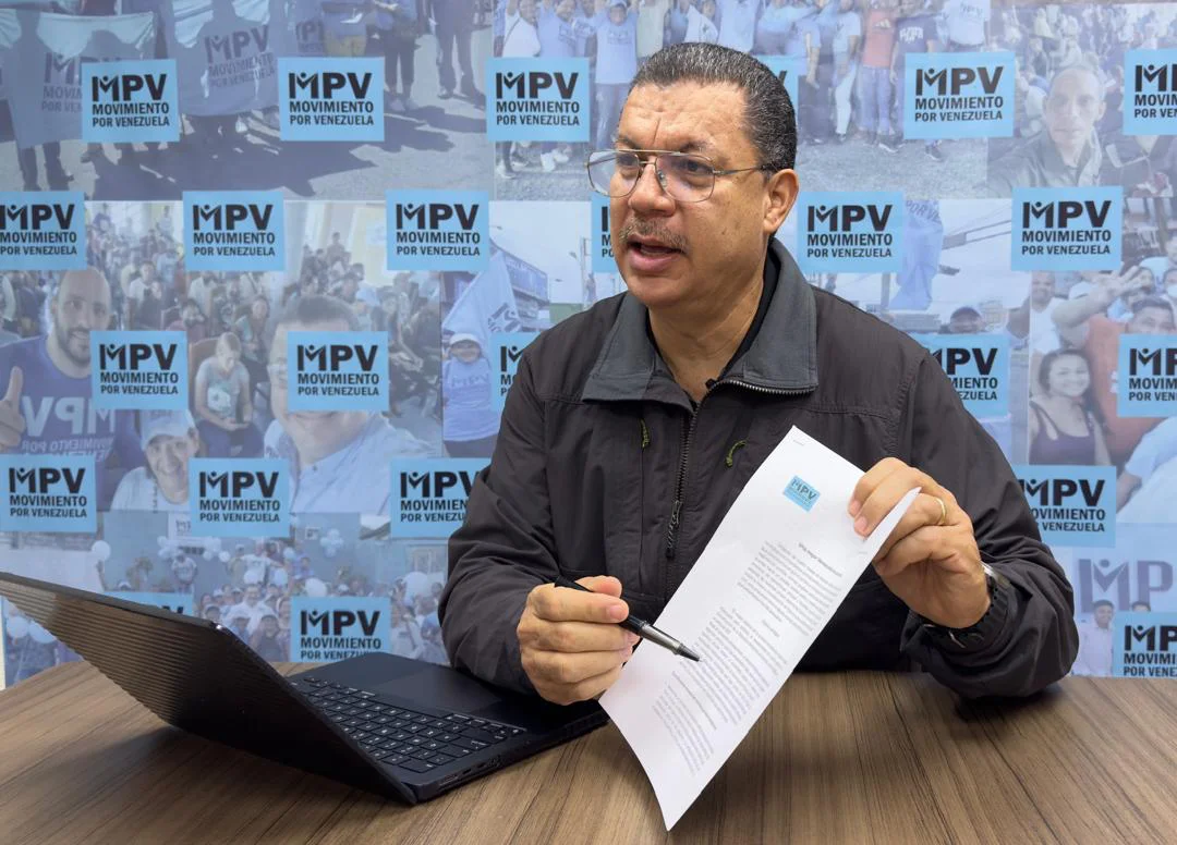 Simón Calzadilla, secretario general nacional del Movimiento por Venezuela