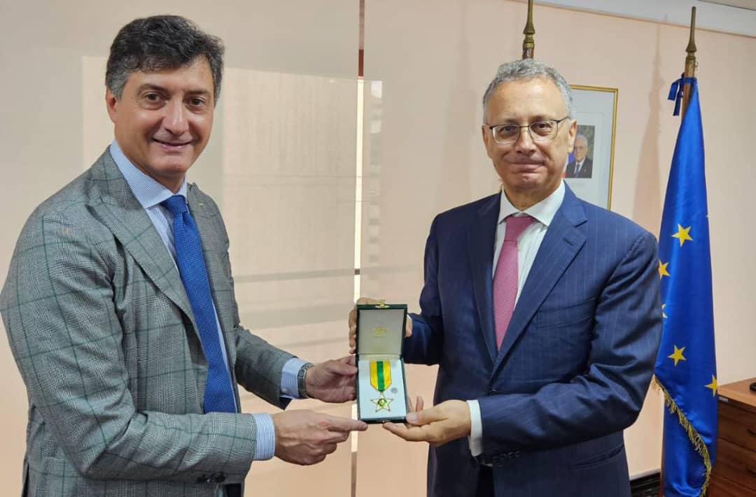 Giovanni Umberto De Vito, Embajador de Italia en Venezuela, junto a Francesco Gasparri, Director General de la empresa energética ENI en Venezuela.