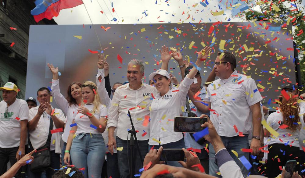 Luis Eduardo Martínez, candidato presidencial del partido Acción Democrática