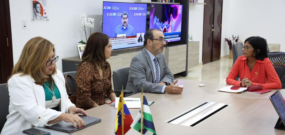 Reunión con el CAF- Delcy Rodriguez