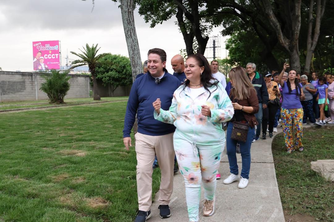 Alcalde Gustavo Duque entrega el parque ARUFLO totalmente recuperado.