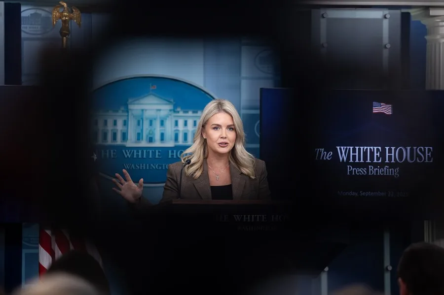 La portavoz de la Casa Blanca, Karoline Leavitt. EFE/Francis Chung/Pool