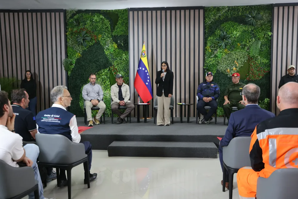 Delcy Rodríguez, presidenta encargada de Venezuela.
