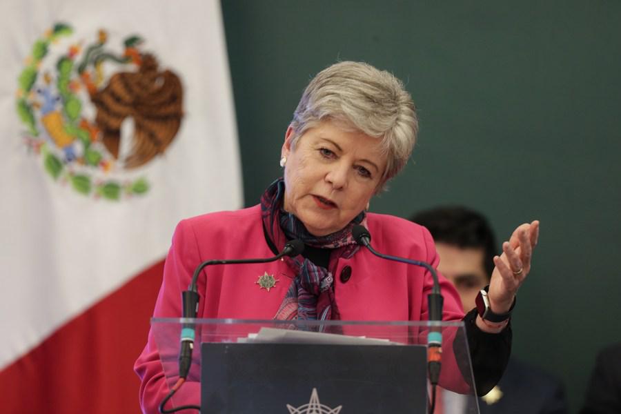Alicia Bárcena., canciller de México. Foto Xinhua.