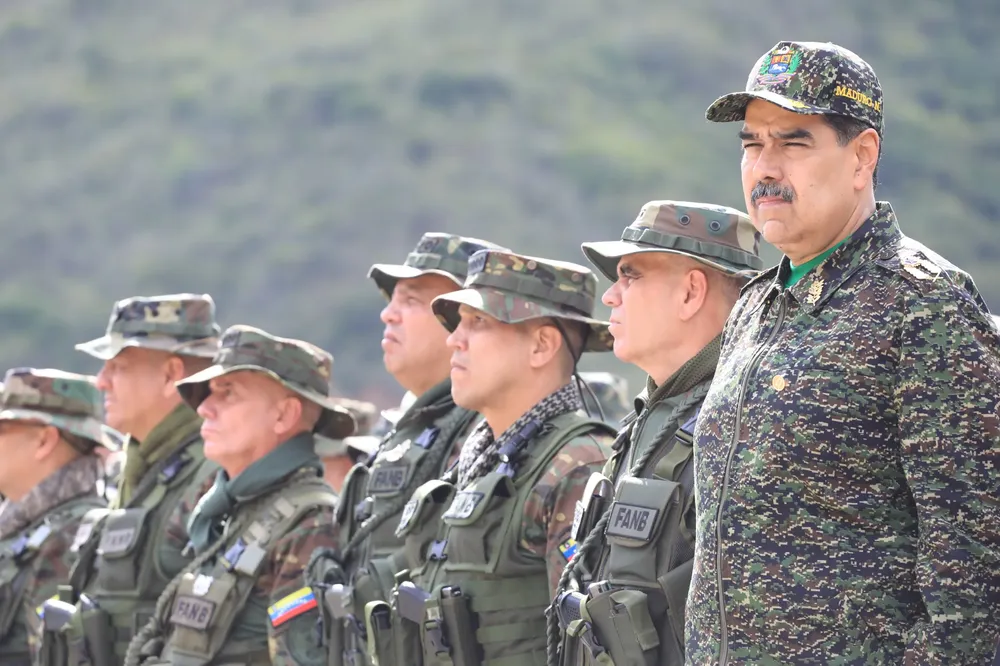 Nicolás Maduro, presidente de la República sede del Grupo de Acciones de Comando de la Guardia Nacional Bolivariana