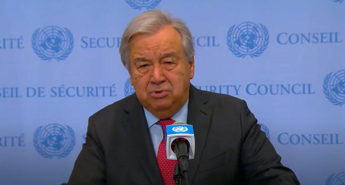 Antonio Guterrez, secretario general de la ONU.