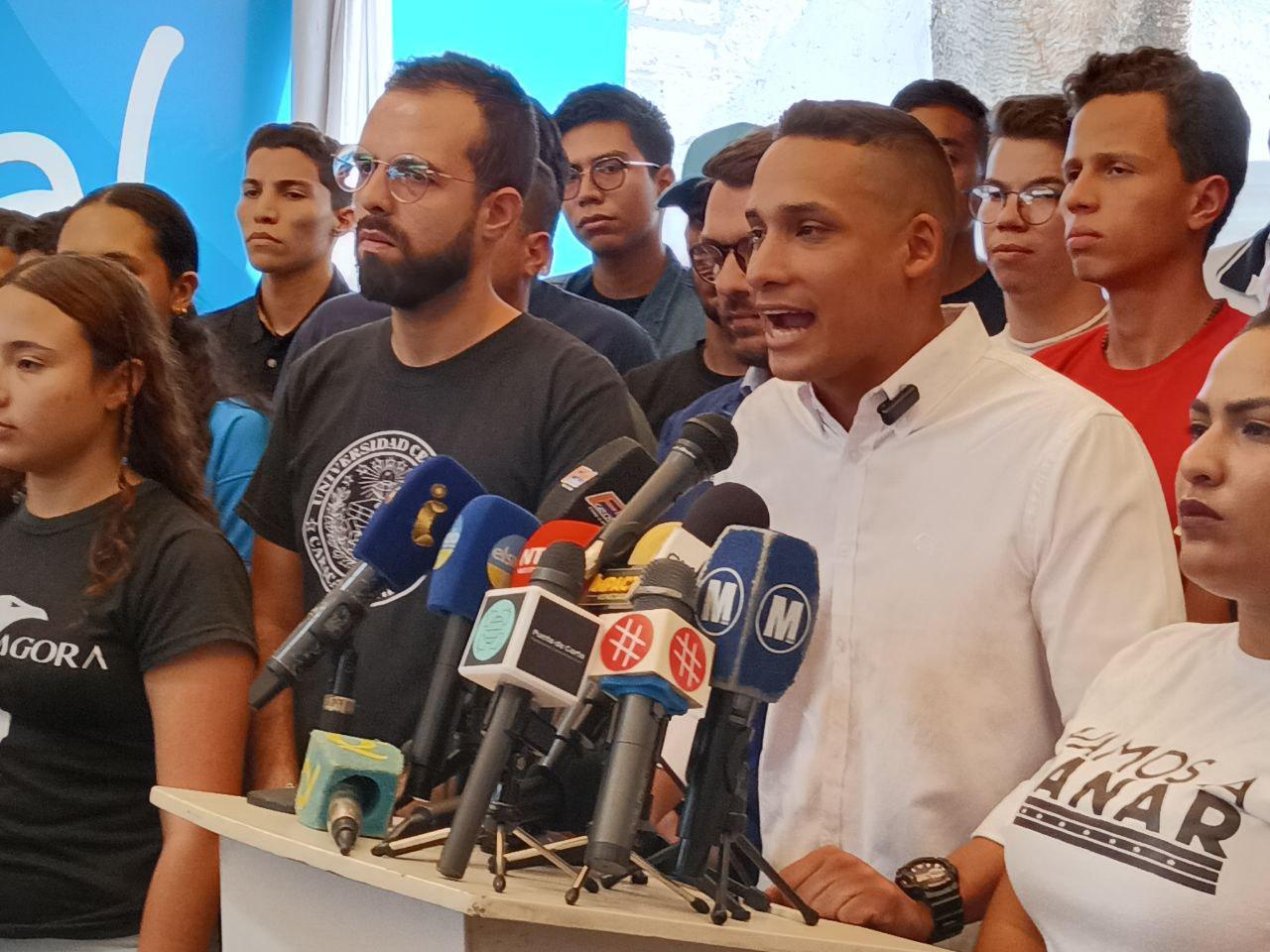 Carlos Fernández, coordinador nacional juvenil del Comando Con Venezuela.