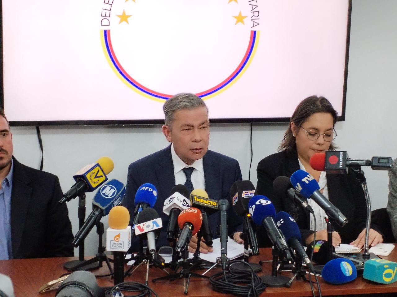 Gerardo Blyde, jefe de la delegación de la Plataforma Unitaria.