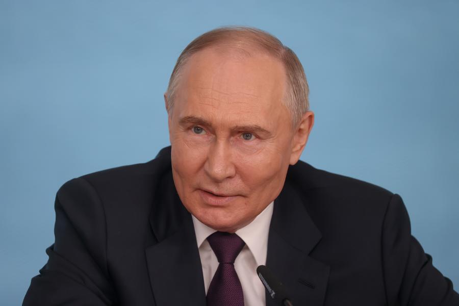 Vladimir Putin, en San Petersburgo, Rusia. (Xinhua/Servicio de prensa presidencial de Rusia) 