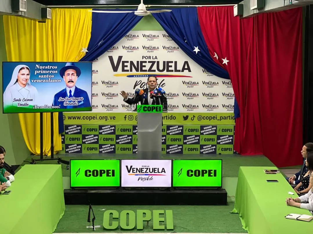Juan Carlos Alvarado, secretario general del partido Copei,.