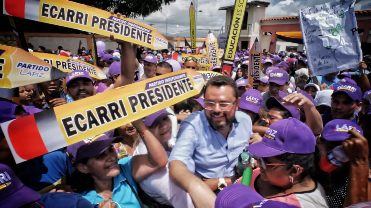 Antonio Ecarri, candidato presidencial del partido Alianza del Lápiz.