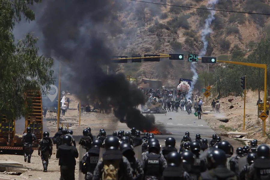 Protestas en Bolivia. Foto: Xinhua