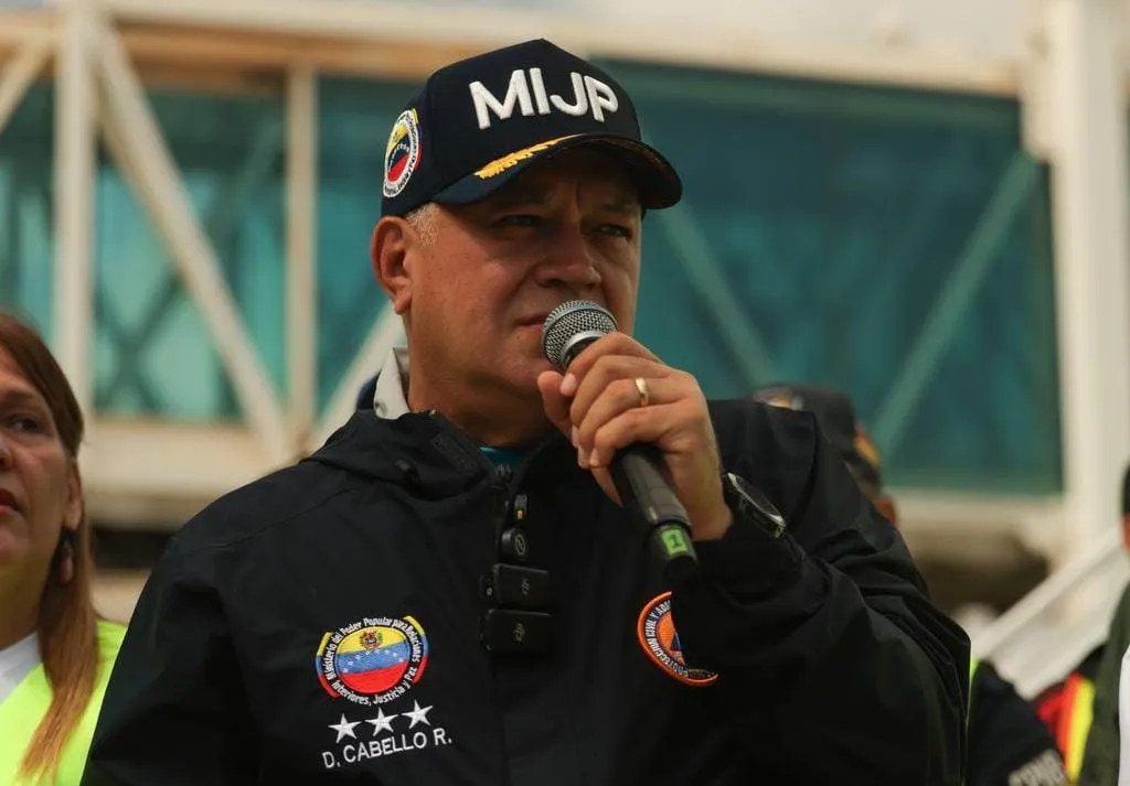 Diosdado Cabello, ministro de Interior, Justicia y Paz.