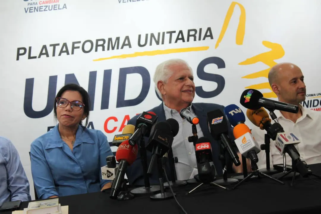 Omar Barboza, secretario ejecutivo nacional de la Plataforma Unitaria Democrática de Venezuela (PUD).