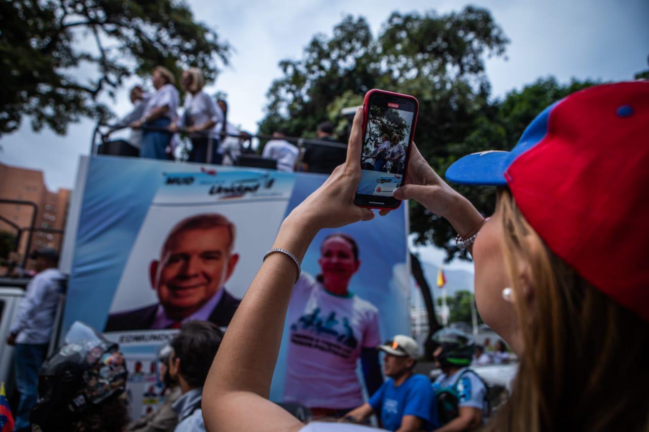 Cierra su campaña electoral de Edmundo González Urrutia en Las Mercedes.