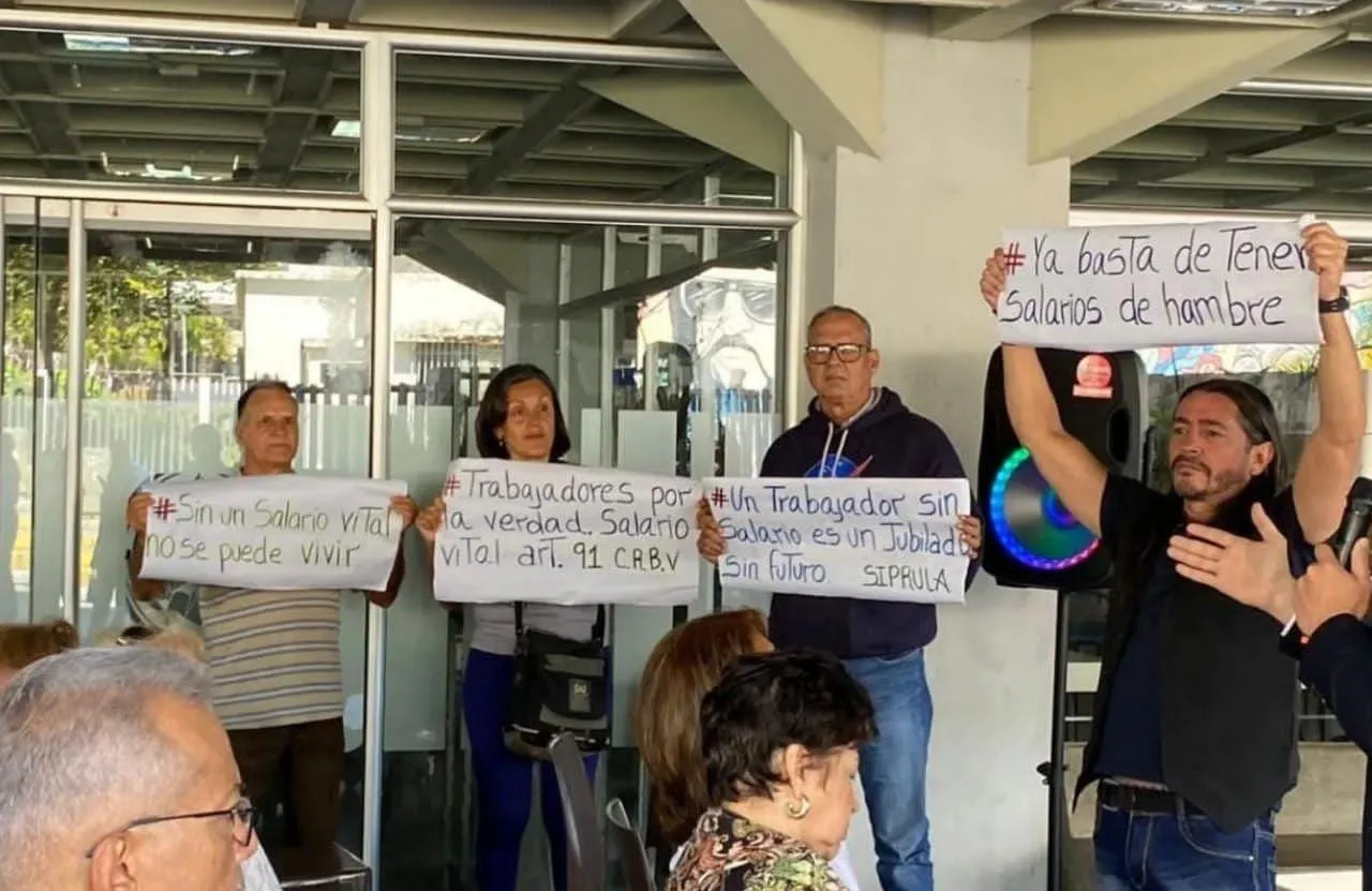 Protestas de trabajadores de la Universidad de Los Andes ULA.