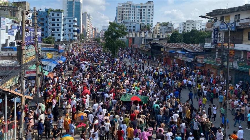 Protestas en Bangladés. (Agencia Anadolu)