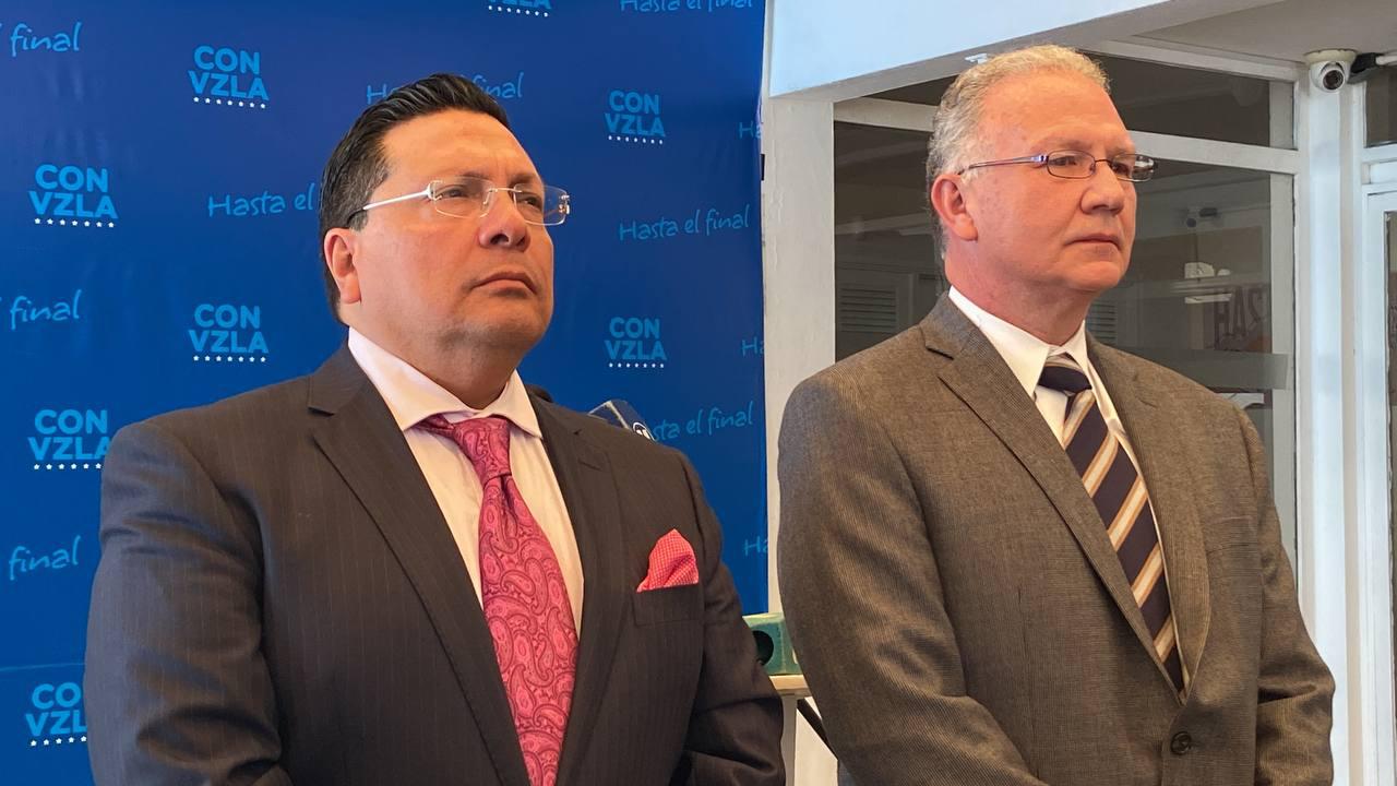 Perkins Rocha y Omar Mora, miembros del partido vente Venezuela