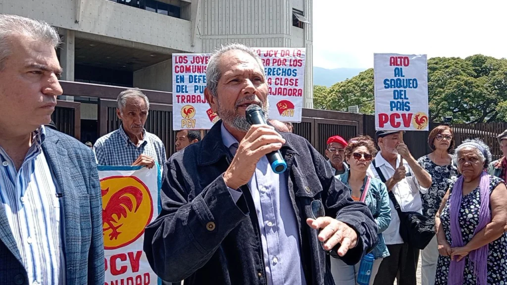 Elio Pimentel, abogado del Partido comunista de Venezuela (PCV).