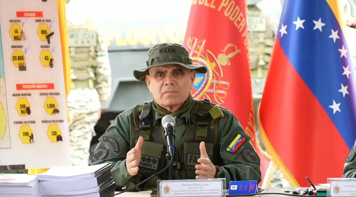 Vladimir Padrino López, ministro de la Defensa.