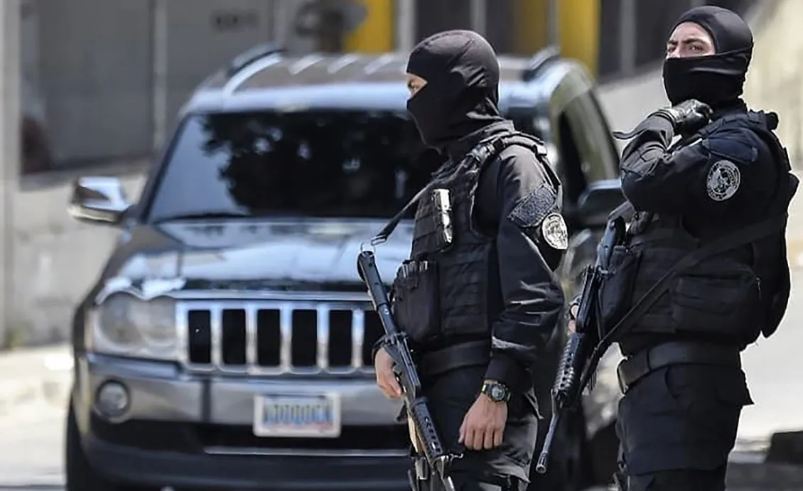 Funcionarios del SEBIN.