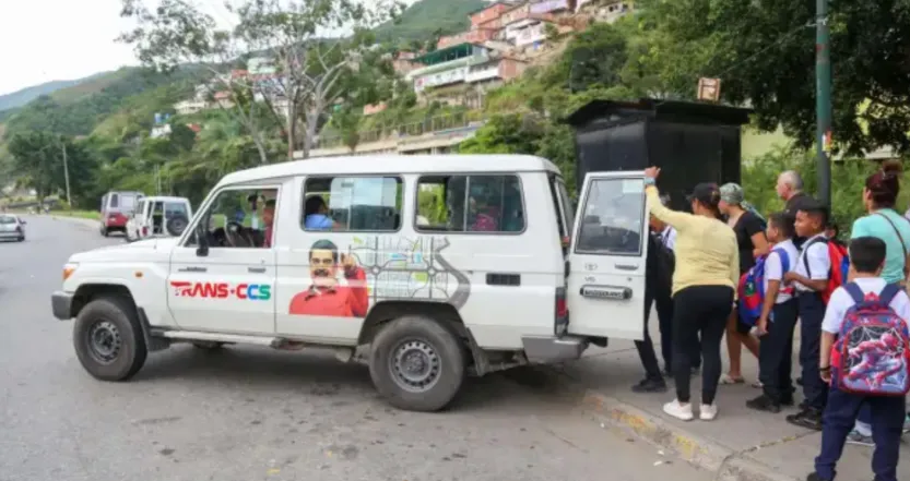 Unidad de transporte TransCaracas.