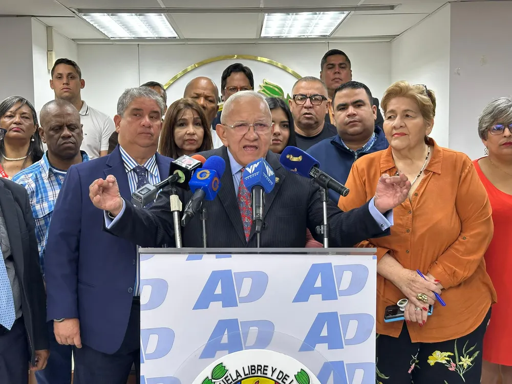 Bernabé Gutiérrez, secretario general del partido Acción Democrática (AD.