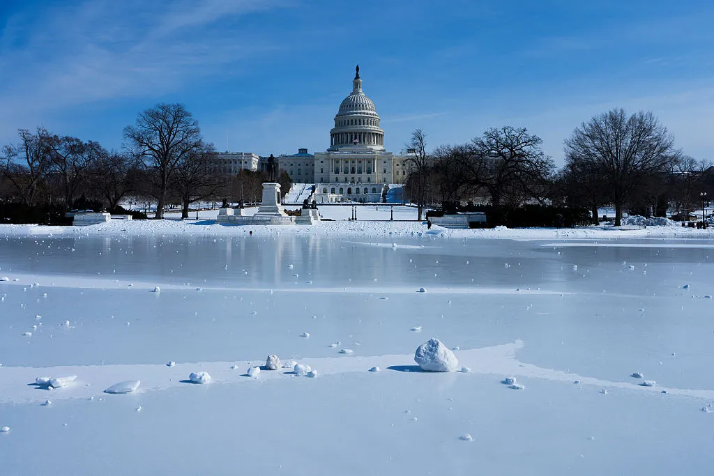 El Capitolio de Estados Unidos detrás del National Mall en Washington, DC. Fotógrafo: Aaron Schwartz/AFP