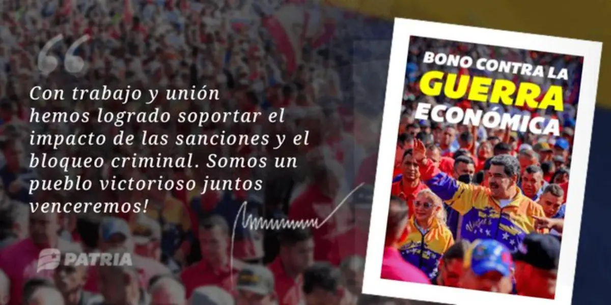 Bono Guerra Económica, Sistema Patria.
