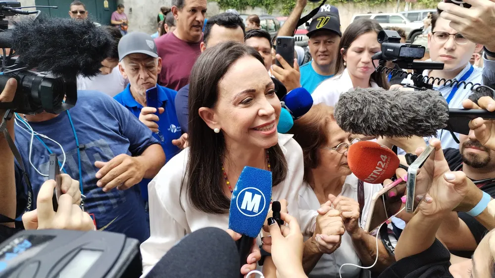 María Corina Machado, candidata presidencial del partido Vente Venezuela.