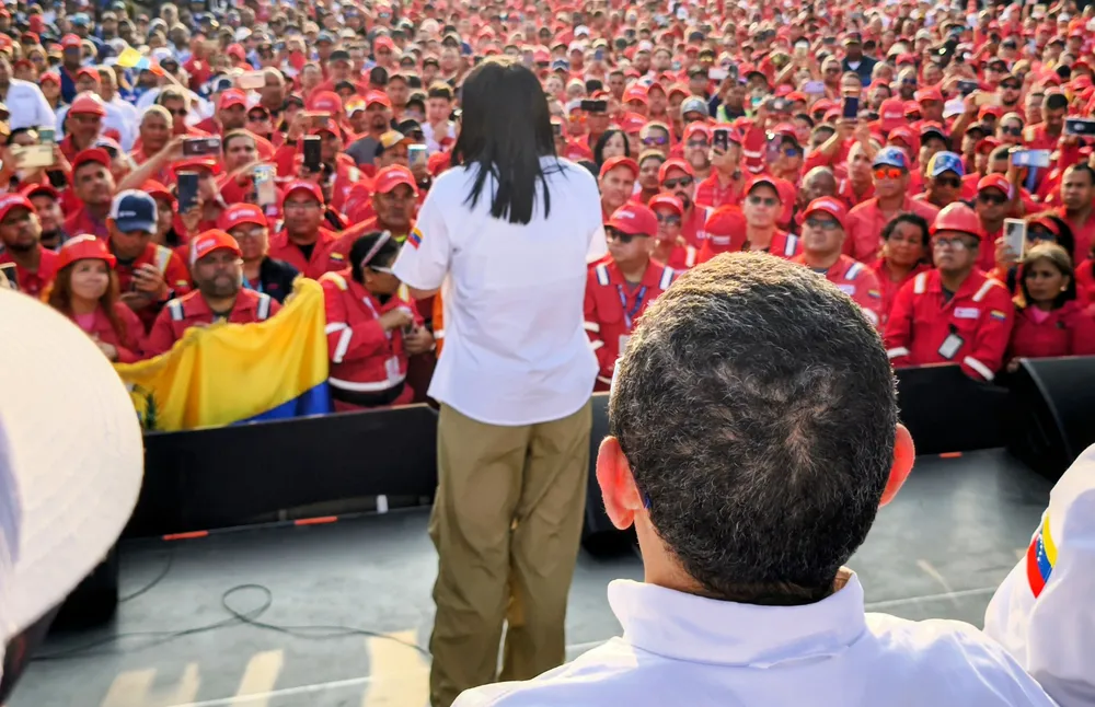Delcy Rodríguez, presidenta encargada de Venezuela.