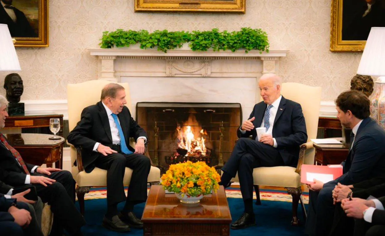 Joe Biden recibe en la Casa Blanca al opositor venezolano Edmundo González Urrutia. 