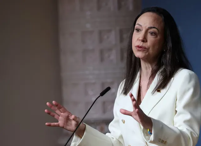 Líder de la oposición venezolana María Corina Machado. REUTERS/Leonhard Foeger