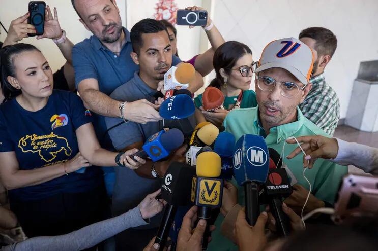 Henrrique Capriles, dirigente político. 