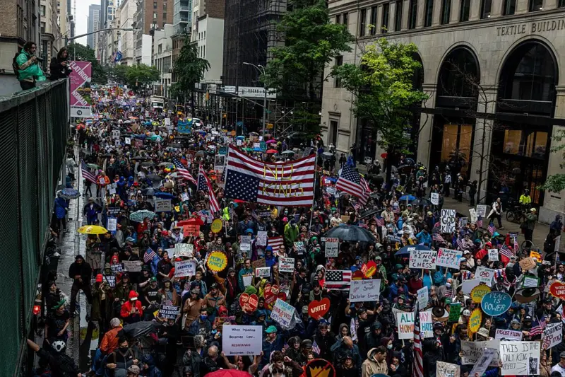 Protestas contra Donald Trump en EEUU. Foto: Alex Kent/Getty Images