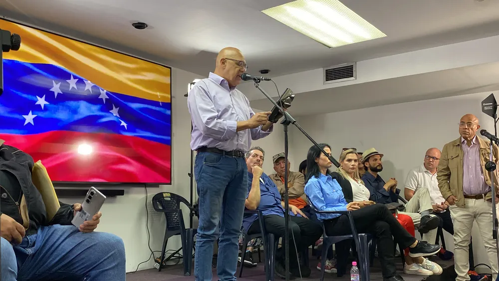 Jesús “Chuo” Torrealba durante presentación del movimiento político “Decide”