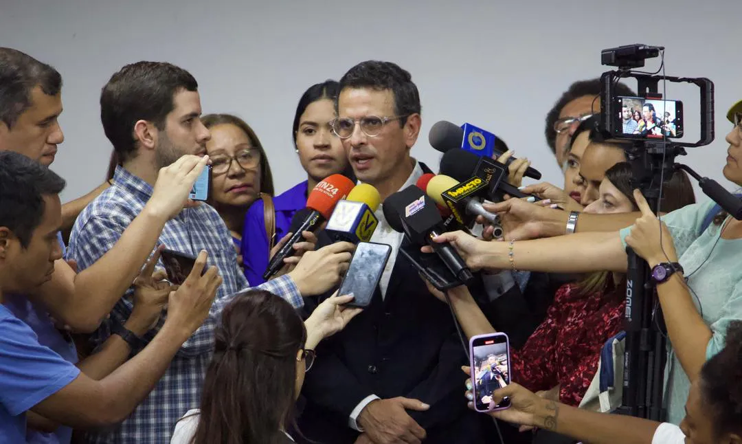 Henrique Capriles, candidato presidencial a la elección primaria. 