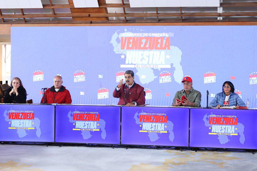 Nicolás Maduro, candidato presidencial a la reelección por el PSUV.