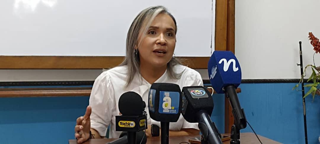 Karim Vera, presidenta del partido Primero Justicia en el estado Táchira.
